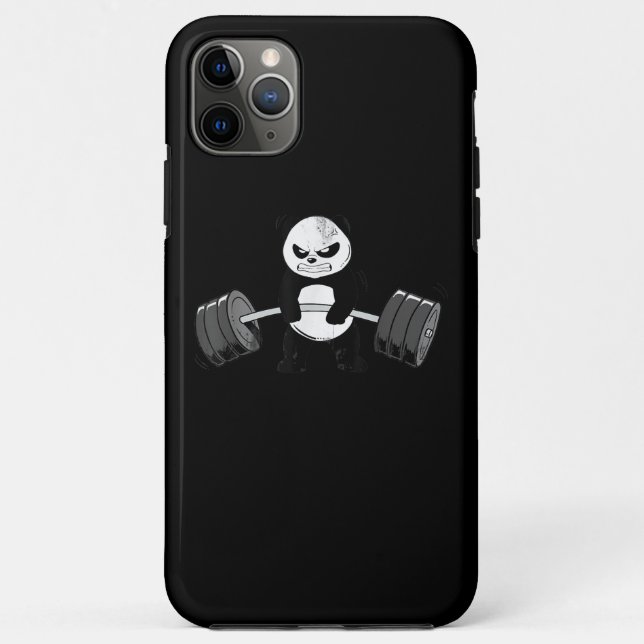 Funny Panda Workout Kitten Gym Deadlift Power Case-Mate iPhone Hülle (Rückseite)