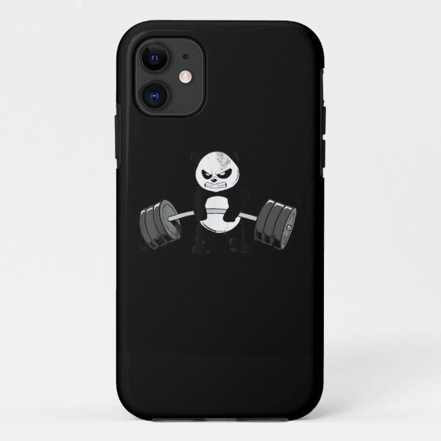 Funny Panda Workout Kitten Gym Deadlift Power Case-Mate iPhone Hülle (Rückseite)