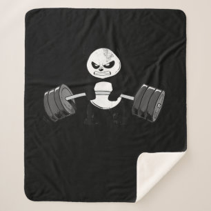 Funny Panda Workout Kitten Gym Deadlift Power Sherpadecke