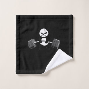 Funny Panda Workout Kitten Gym Deadlift Power Waschlappen