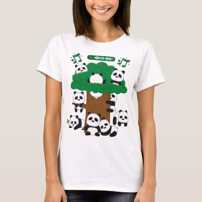 Funny Pandas T-Shirt (Vorderseite)