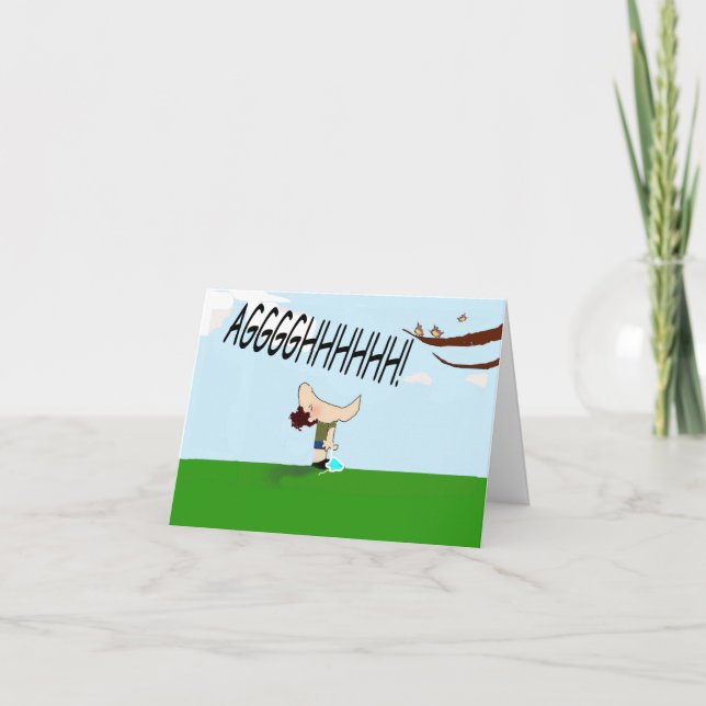 Funny Pandemic Cartoon Personalisiert Gruß Karte (Vorderseite)