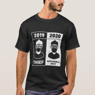 Funny Pandemic Geace Mask 2019 Diief 2020 Responsi T-Shirt
