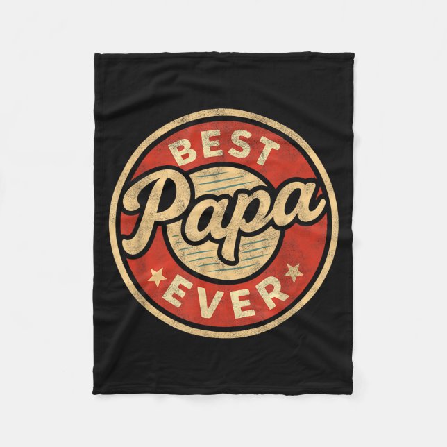 Funny Papa Art For Grandpa From Grandkids Father's Fleecedecke (Vorderseite)