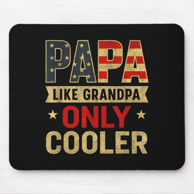 Funny Papa Art For Grandpa From Grandkids Father's Mousepad (Vorne)