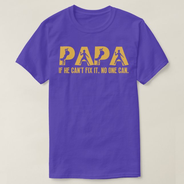 Funny Papa Birthday 4 T-Shirt (Design vorne)