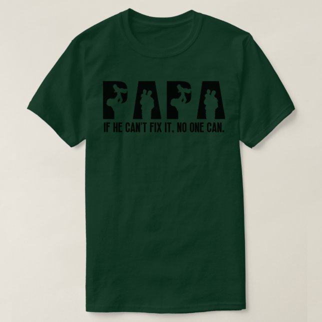 Funny Papa Birthday T-Shirt (Design vorne)