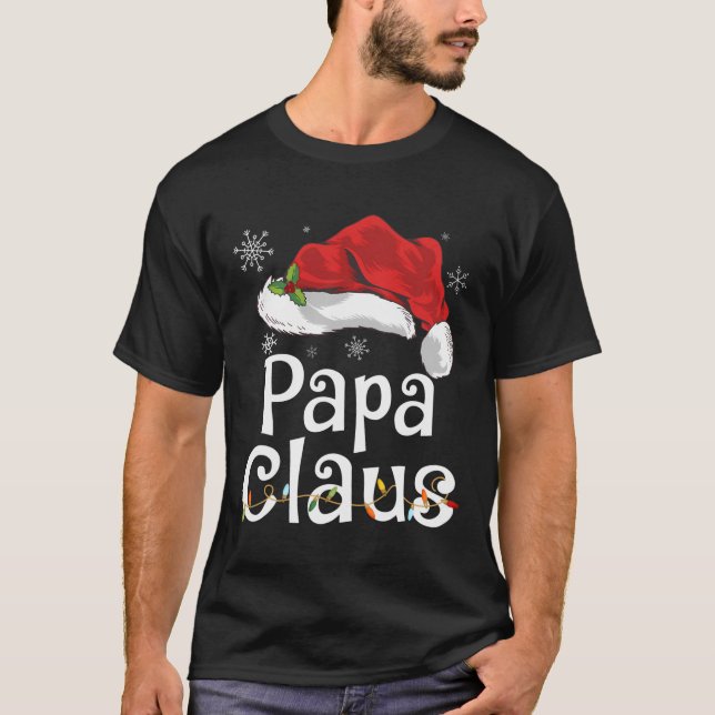 Funny Papa Claus Christmas T-Shirt Pajamas Santa G (Vorderseite)