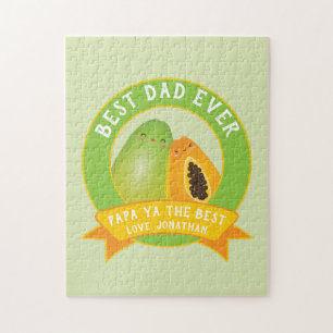 Funny Papa Ya Der Niedlichste Papaya Pub zum Vater Puzzle