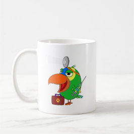 Funny Papagei Amazon Parrot Vet arbeiten Parrot Ta Kaffeetasse