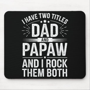 Funny Papaw Art for Grandpa Großvater von Grand Mousepad