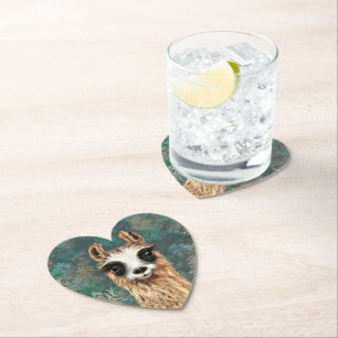 Funny Paper Untersetzer mit Curious Llama