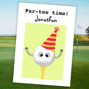 Funny par tee Time Golf Geburtstagskarte Karte