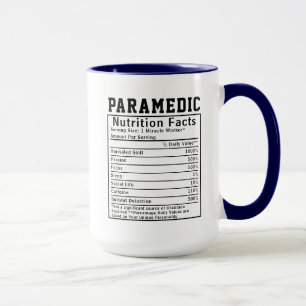 Funny Paramedic Nutrition Fakten Notarbeiter Tasse