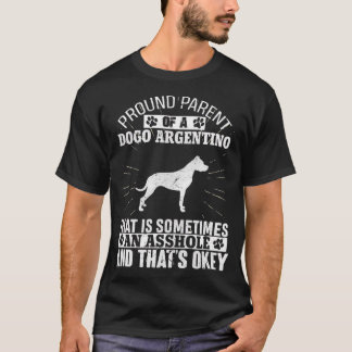 Funny Parent Dogo Argentino Dog Geschenke für Männ T-Shirt