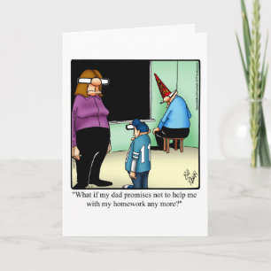 Funny Parent Spaß Blank Greeting Card Karte
