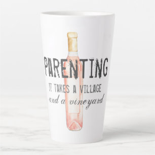 Funny Parent Village and Vineyard Zitat Milchtasse