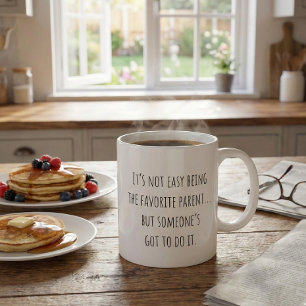 Funny Parenthood Mama Vater Lieblingsauteil Kaffeetasse