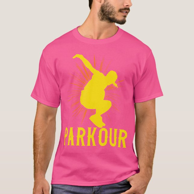 Funny Parkours Lovers Costume Parkours T-Shirt (Vorderseite)