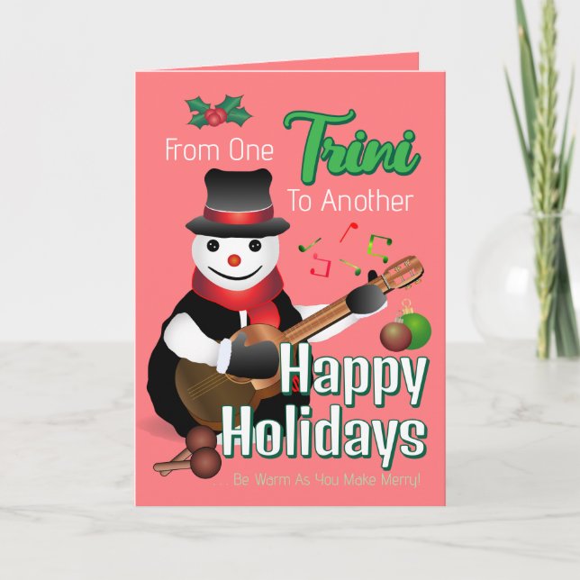 Funny Parrandero Snowman Weihnachten (Vorderseite)