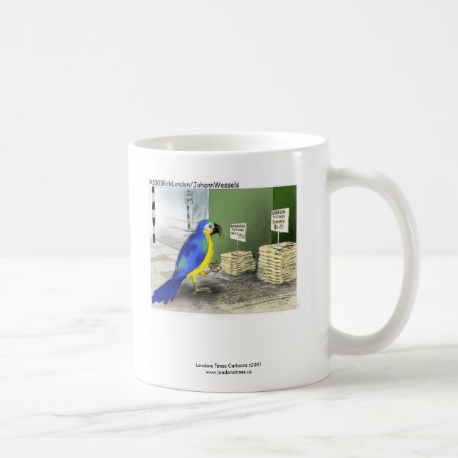 Funny Parrot Coffee Tasse "Bathroom Fixtures" (Rechts)