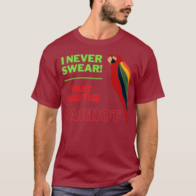 Funny Parrot T-Shirt (Vorderseite)