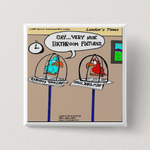 Funny Parrots Badezimmer Ausstattung T-Shirts Button