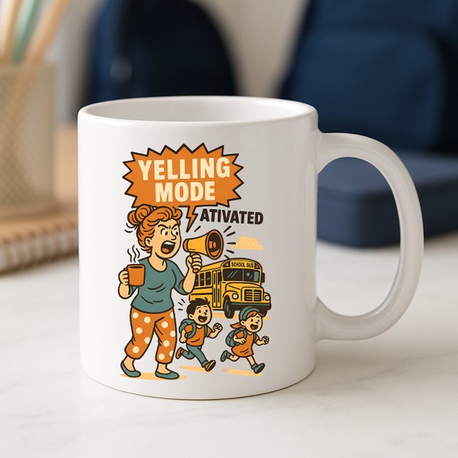 Funny Parters Tasse; Fun Parents Morning School Ru Kaffeetasse (Von Creator hochgeladen)