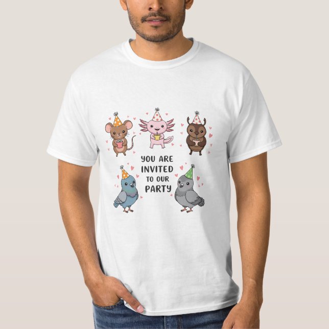 Funny Party Ablehnung Zitat Sarcastic Spaß T-Shirt (Vorderseite)