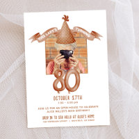 Funny Party Hat 80. Geburtstag Open House Foto