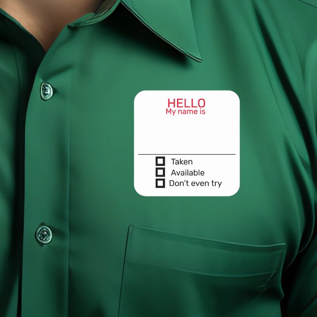 Funny Party Name Tag Abzeichen Aufkleber (Von Creator hochgeladen)