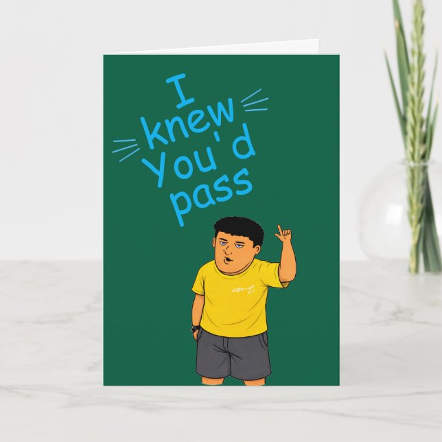 Funny passed the bar exam card karte (Vorderseite)