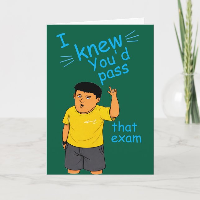 funny Passed the bar exam card Karte (Vorderseite)