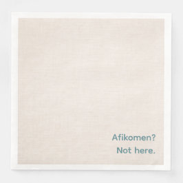 Funny Passover Seder Napkins - Afikomen? Serviette