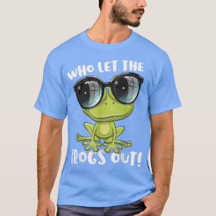 Funny Passover Who Let The Frogs Out Jewish Seder T-Shirt