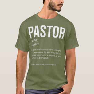 Funny Pastor Definition Geschenk Christliche Predi T-Shirt