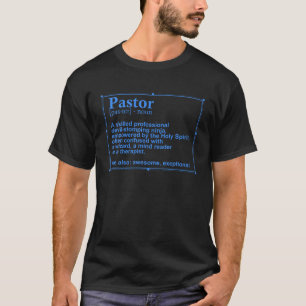 Funny Pastor Definition Geschenk Christliche Predi T-Shirt