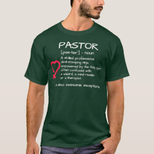 Funny Pastor Definition Religious Gift T-Shirt