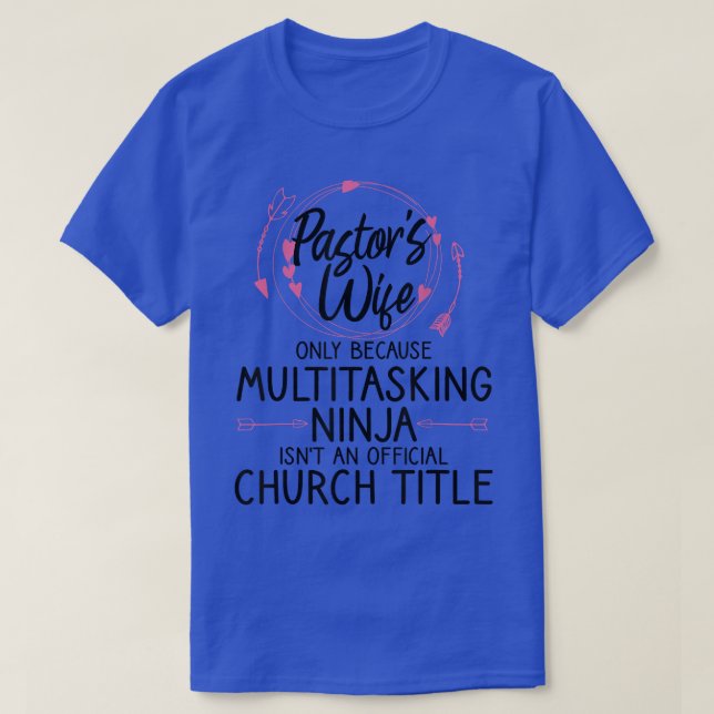 Funny Pastor Ehefrau Design Frauen Mama Pastor Ehe T-Shirt (Design vorne)