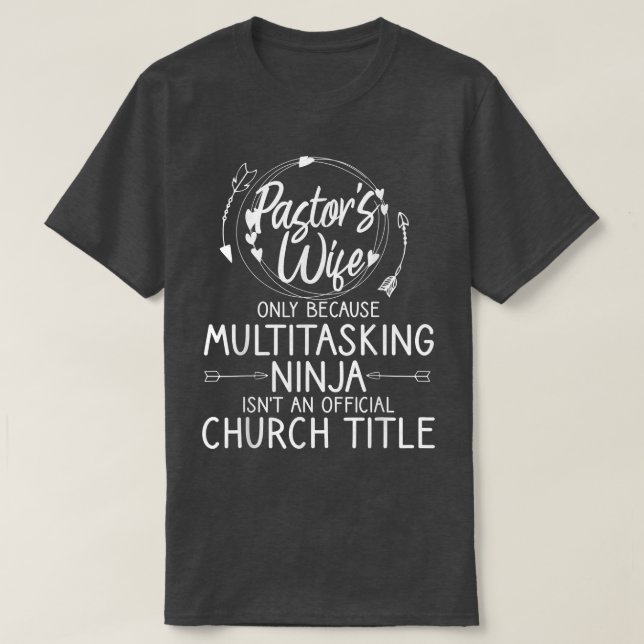 Funny Pastor Ehefrau Design Frauen Mama Pastor Ehe T-Shirt (Design vorne)