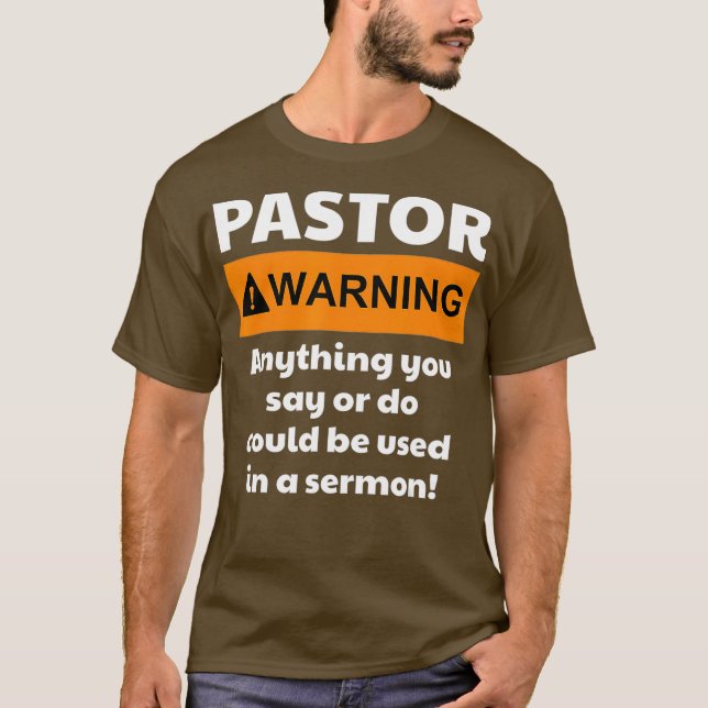 Funny    PastorWarnung, dass ich dich vielleicht i T-Shirt (Vorderseite)