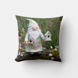 Funny Patchwork Gnome: Zuhause Sweet Birdhouse Kissen