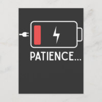 Funny Patience Mama und Vater Low Battery New Baby