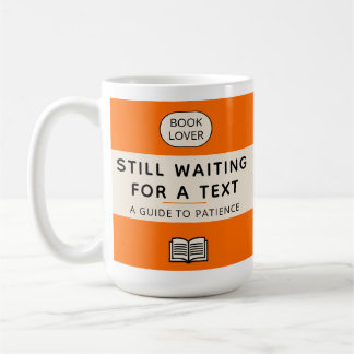 Funny Patience Title Retro Paperback Cover Orange Kaffeetasse