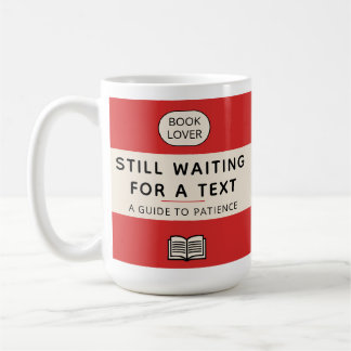 Funny Patience Title Retro Paperback Cover Red Kaffeetasse