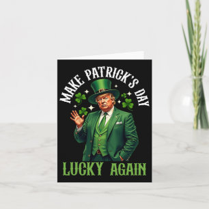 Funny Patricks Day Trump Pattys Day Kleeblatt Dona Karte