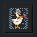 Funny Patriotic Duck Usa Flag Hot Dog 4th Of July  Magnet<br><div class="desc">Funny Patriotic Duck Usa Flag Hot Dog 4th Of July Kids Boys</div>