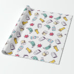 Funny Pattern Birthday Quarantäne Geschenkpapier<br><div class="desc">Funny Pattern Birthday Quarantäne</div>