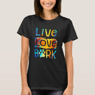 Funny Paw Hund Live Liebe Barke Welpe Hund Groomin T-Shirt