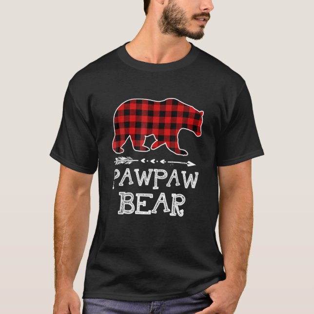 Funny Pawpaw Bear Matching Family Christmas Bear R T-Shirt (Vorderseite)